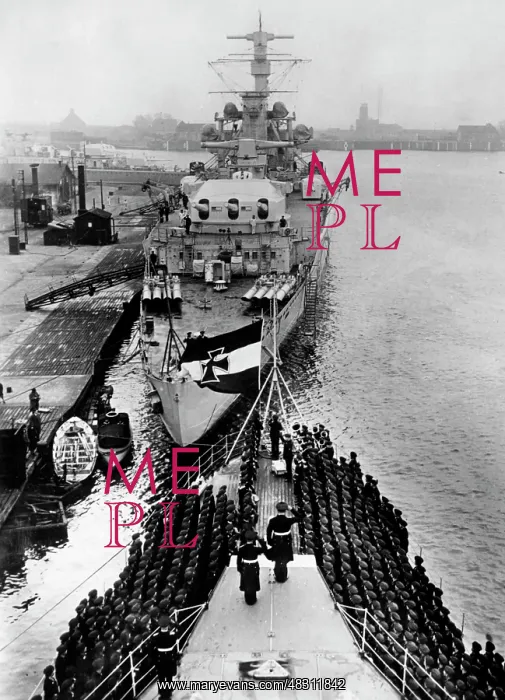 : Cruiser Emden and armored ship Germany, 1933 : Cruiser Emden and armored ship Germany, 1933