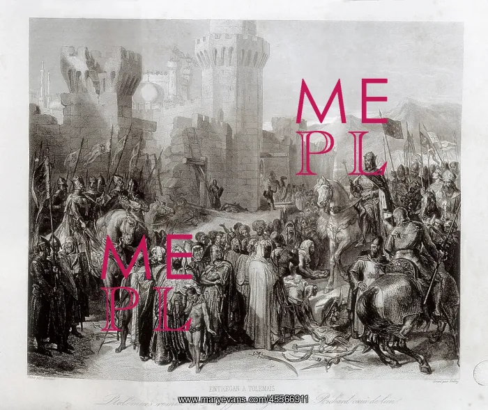 : Third Crusade (1189-1192). Surrender of Ptolemaide : Third Crusade (1189-1192). Surrender of Ptolemaide