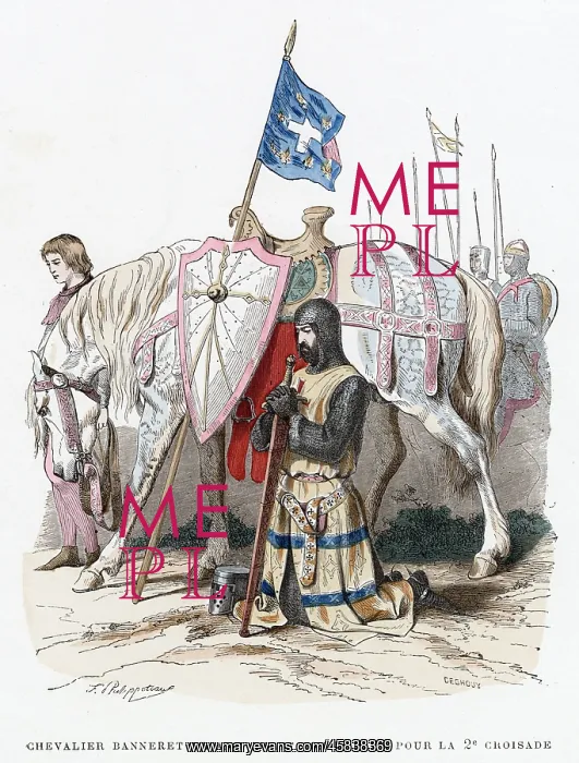 : CRUSADER PRAYING : CRUSADER PRAYING