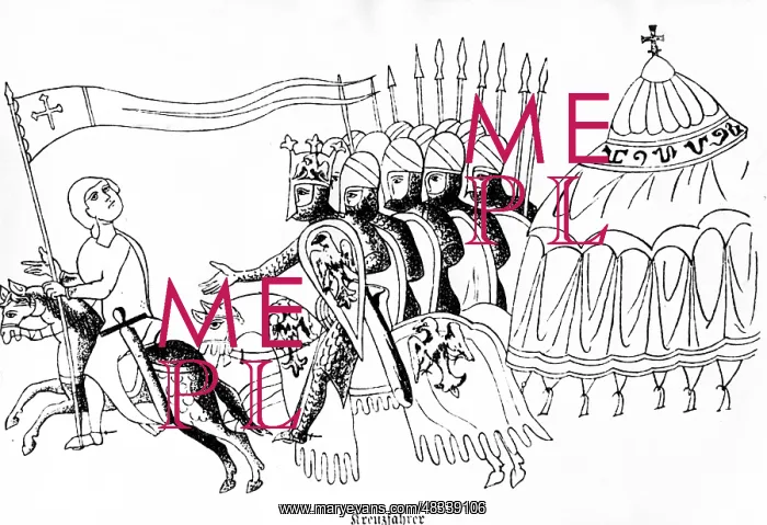 : Crusader on the way to the Holy Land : Crusader on the way to the Holy Land