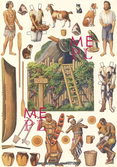 : Crusoe Paper Dolls : Crusoe Paper Dolls