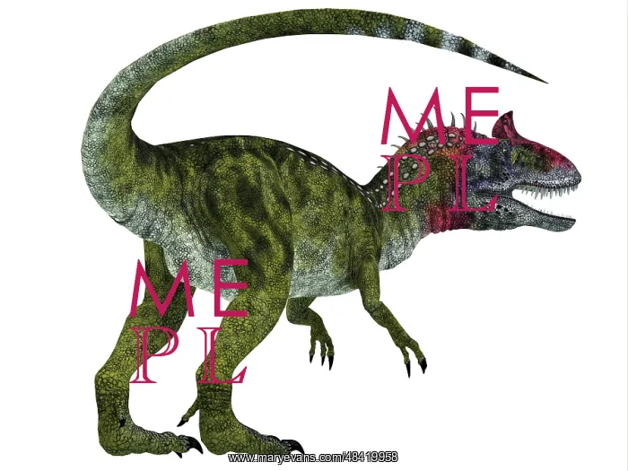: Cryolophosaurus dinosaur, white background : Cryolophosaurus dinosaur, white background