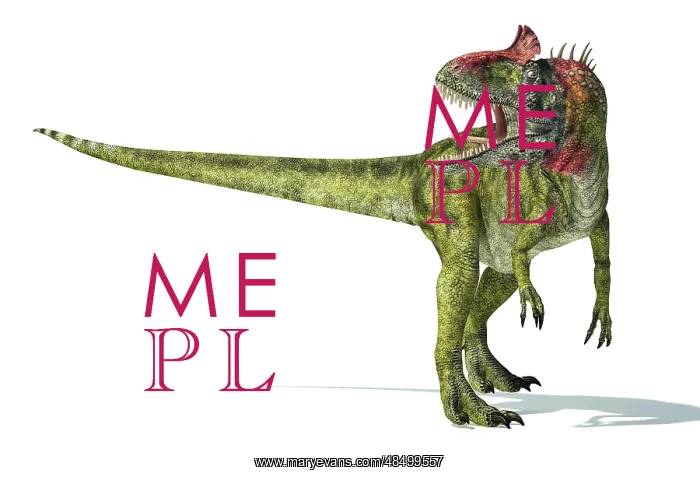 : Cryolophosaurus dinosaur on white background : Cryolophosaurus dinosaur on white background