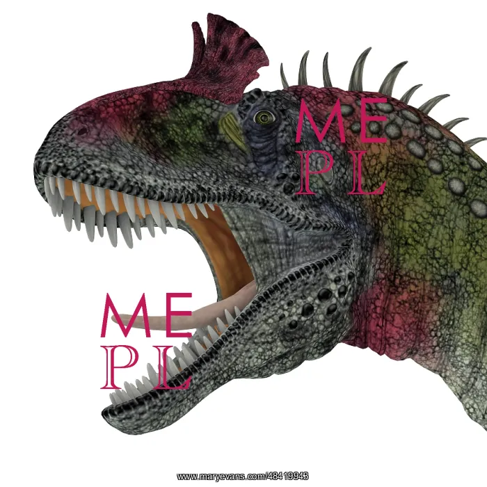 : Cryolophosaurus portrait : Cryolophosaurus portrait