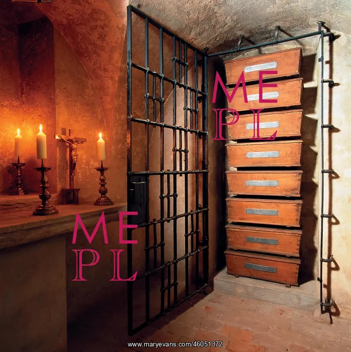 : Crypt with coffins : Crypt with coffins