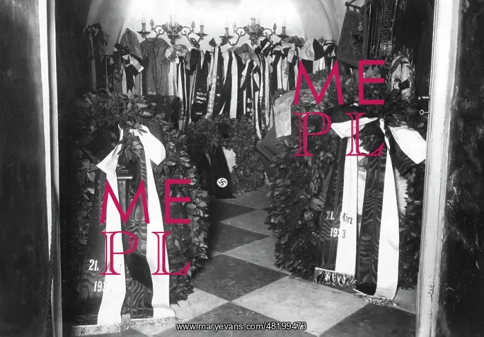 : Crypt of Friedrich II. in the Garrison Chruch, 1933 : Crypt of Friedrich II. in the Garrison Chruch, 1933