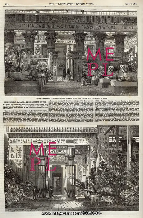 : The Crystal Palace, the Egyptian Court : The Crystal Palace, the Egyptian Court