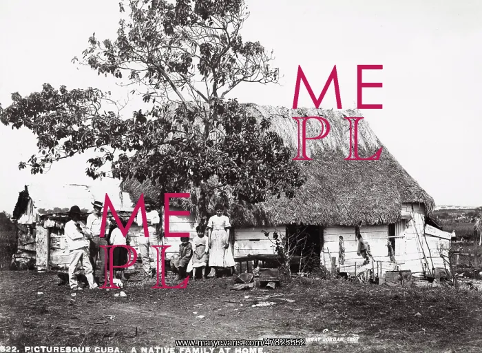 : Cuba: captioned A native family at home farmer : Cuba: captioned A native family at home farmer
