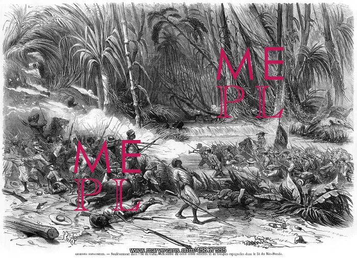 : Cuban rebels fight the Spanish in Rio Hondo : Cuban rebels fight the Spanish in Rio Hondo