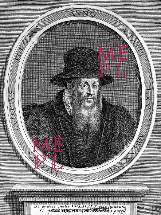 : Cujas, Jacques de (Cujacius), 1522 - 4.10.1590 : Cujas, Jacques de (Cujacius), 1522 - 4.10.1590