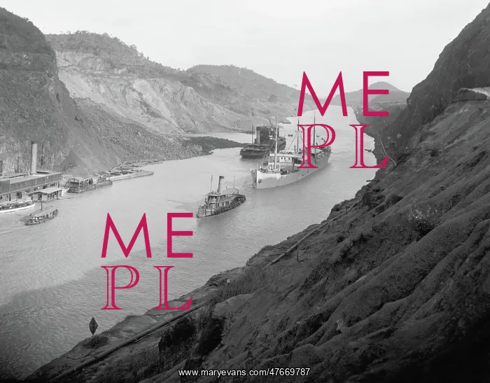 : Culebra Cut, Deepest Section of Panama Canal, 20th Century : Culebra Cut, Deepest Section of Panama Canal, 20th Century