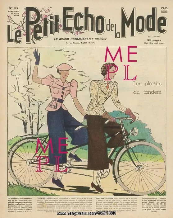 : CULOTTES ON CYCLES 1937 : CULOTTES ON CYCLES 1937