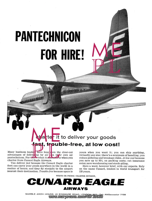  : Cunard Eagle Airways - Pantechnicon For Hire!
