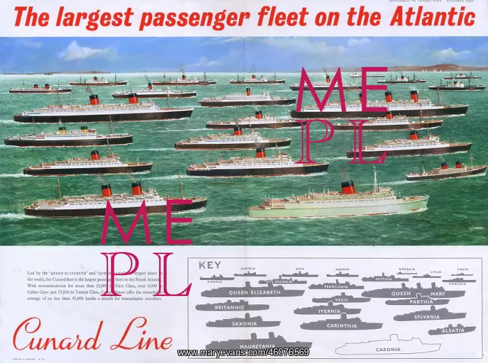 : Cunard Line poster : Cunard Line poster