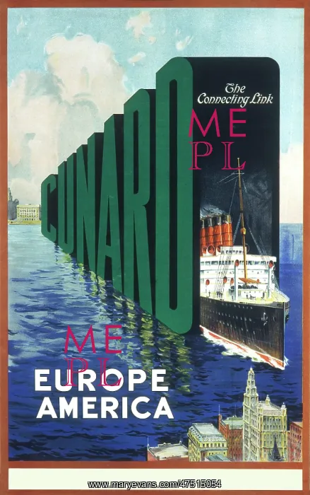 : Cunard Line poster : Cunard Line poster