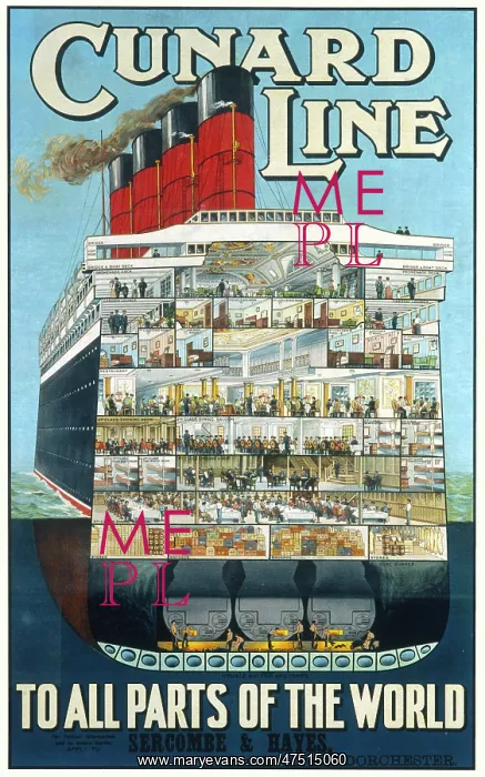 : Cunard Line poster : Cunard Line poster