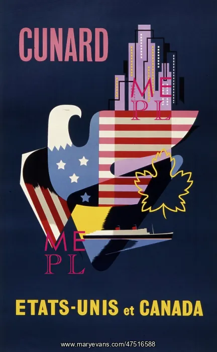  : Cunard line poster