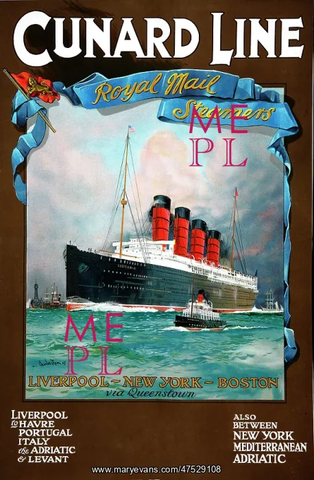  : Cunard Line Poster