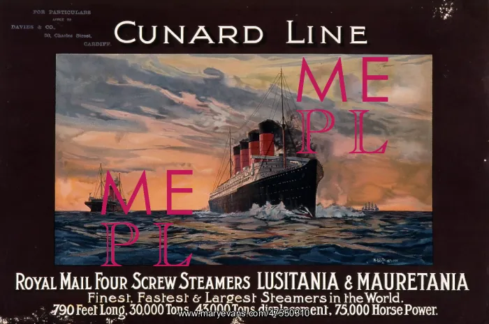: Cunard Line poster : Cunard Line poster
