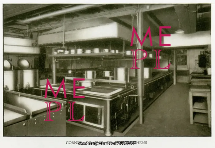 : The Cunard Liner RMS Mauretania - Kitchen Corner : The Cunard Liner RMS Mauretania - Kitchen Corner