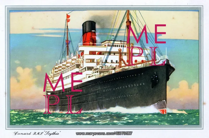 : Cunard ocean liner RMS Scythia : Cunard ocean liner RMS Scythia