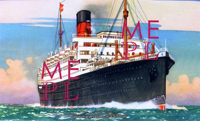 : Cunard ocean liner RMS Scythia : Cunard ocean liner RMS Scythia