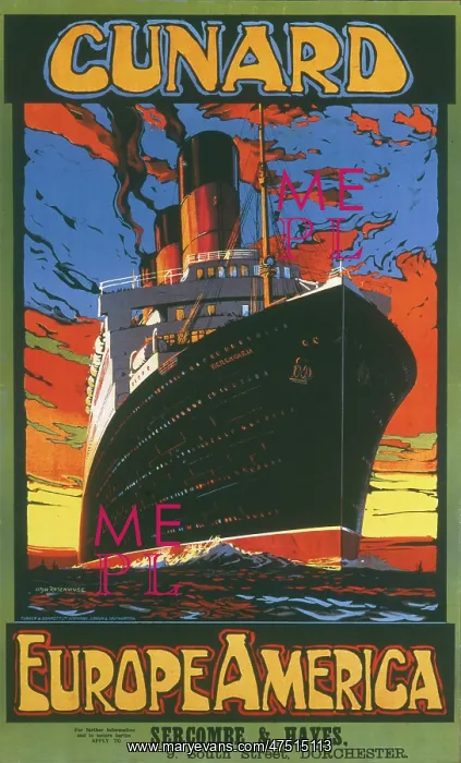 : Cunard poster : Cunard poster