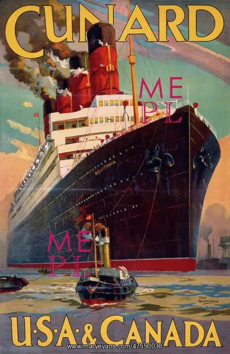 : Cunard poster : Cunard poster