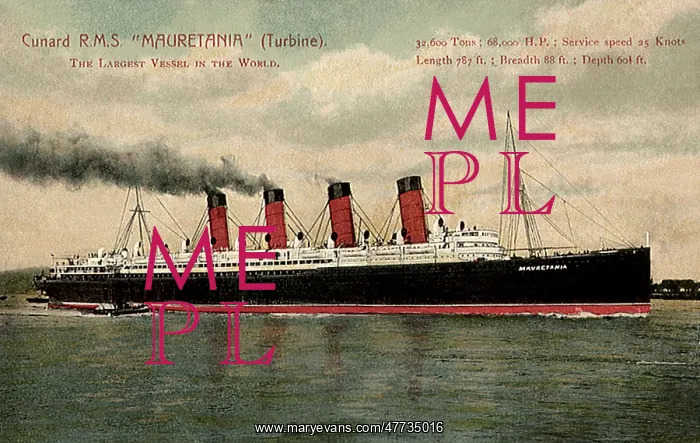 : Cunard R.M.S. Mauretania : Cunard R.M.S. Mauretania