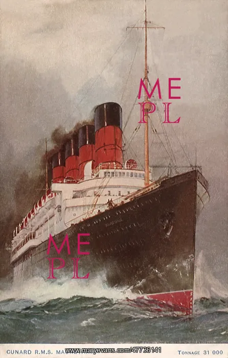 : Cunard R.M.S. Mauretania : Cunard R.M.S. Mauretania