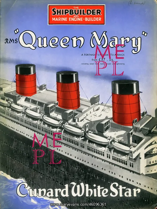 : Cunard White Star Liner Queen Mary : Cunard White Star Liner Queen Mary