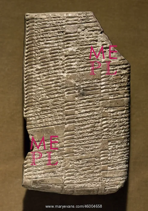 : Cuneiform writing : Cuneiform writing