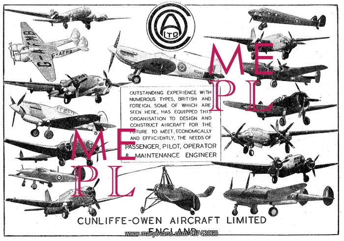 : Cunliffe-Owen Aircraft Constructors : Cunliffe-Owen Aircraft Constructors