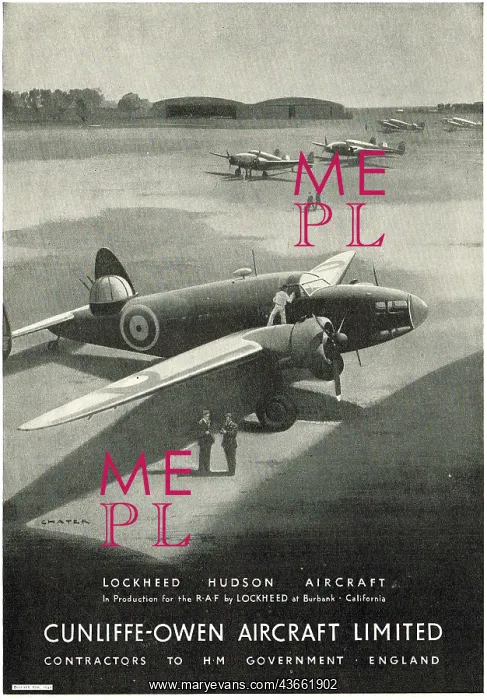: Cunliffe-Owen Builders Of The Lockheed Hudson Aircraft : Cunliffe-Owen Builders Of The Lockheed Hudson Aircraft