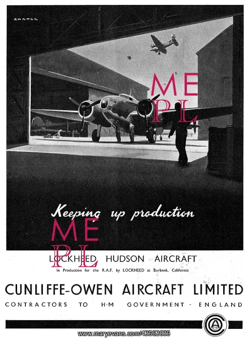 : Cunliffe-Owen. Manufacturing The Lockheed Hudson : Cunliffe-Owen. Manufacturing The Lockheed Hudson