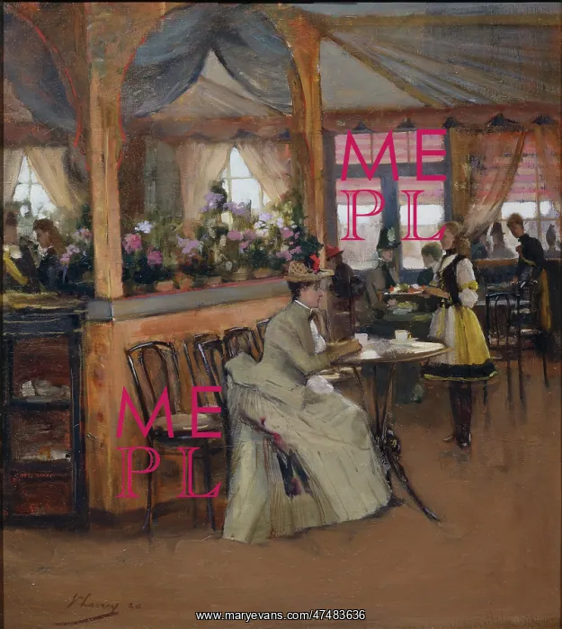 : A Cup of Chocolate ' lady in a cafe : A Cup of Chocolate ' lady in a cafe
