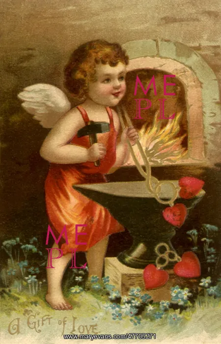: Cupid Forges Hearts : Cupid Forges Hearts