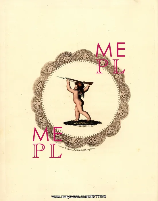 : Cupid picks up his matchlock musket : Cupid picks up his matchlock musket
