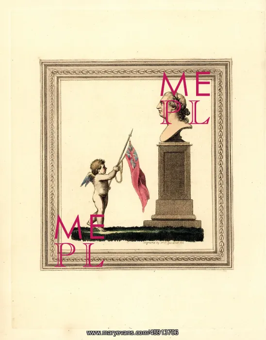 : Cupid presenting the colours before the King : Cupid presenting the colours before the King