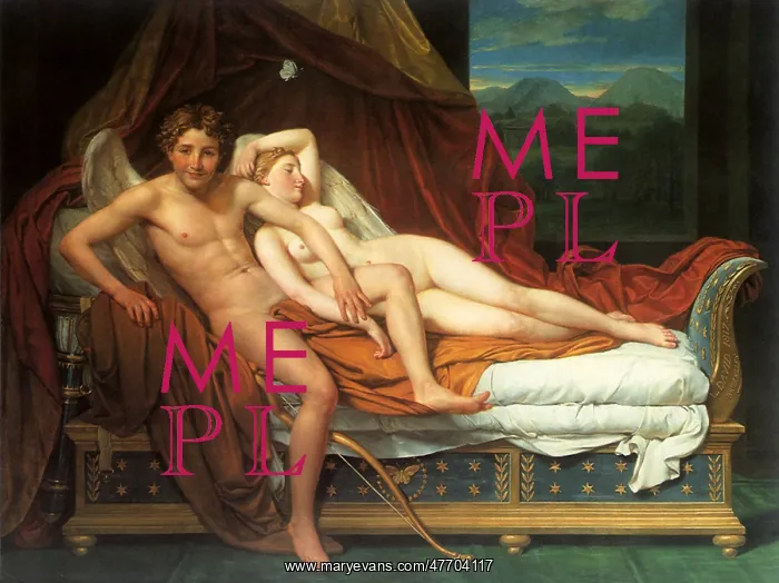 : Cupid and Psyche, by Jacques-Louis David : Cupid and Psyche, by Jacques-Louis David