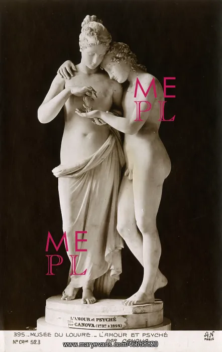 : Cupid and Psyche, sculpture, Antonio Canova, Louvre, Paris : Cupid and Psyche, sculpture, Antonio Canova, Louvre, Paris