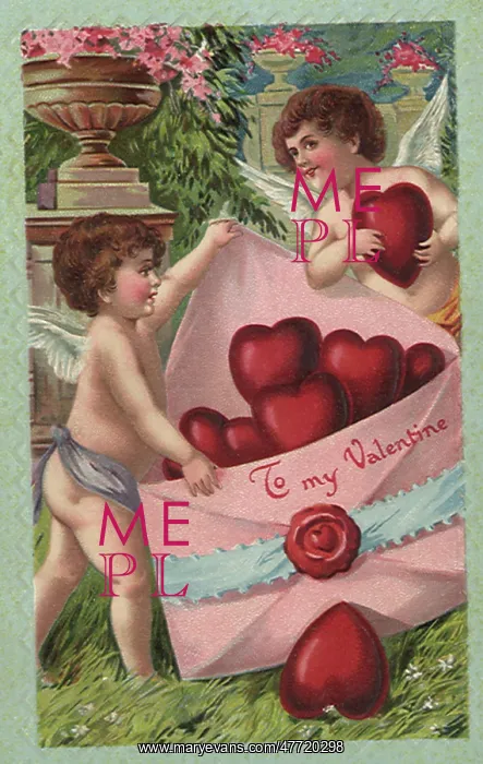 : Cupids with Envelope : Cupids with Envelope
