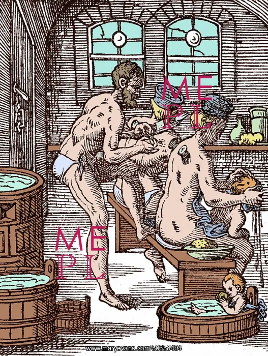 : Cupping at Bath-House, 1568 : Cupping at Bath-House, 1568