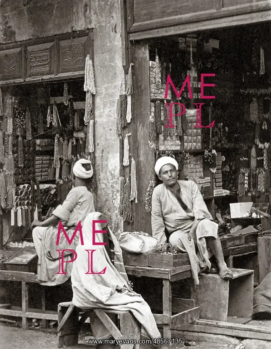  : Curio store, Cairo, Egypt, circa 1880s