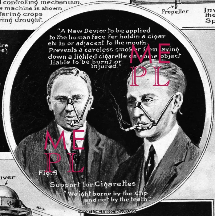 : Curiosities from the Patent Office; Support for cigarettes : Curiosities from the Patent Office; Support for cigarettes