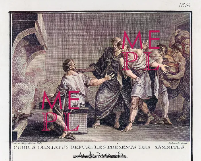 : Curius Dentatus refusing bribes from Samnites : Curius Dentatus refusing bribes from Samnites