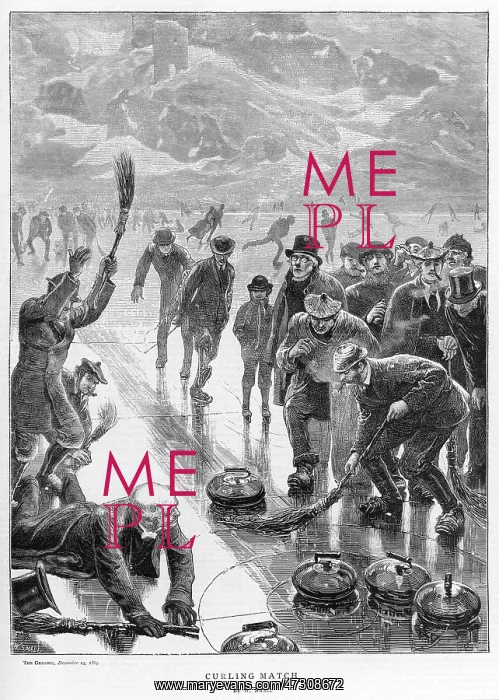 : CURLING IN SCOTLAND 1869 : CURLING IN SCOTLAND 1869