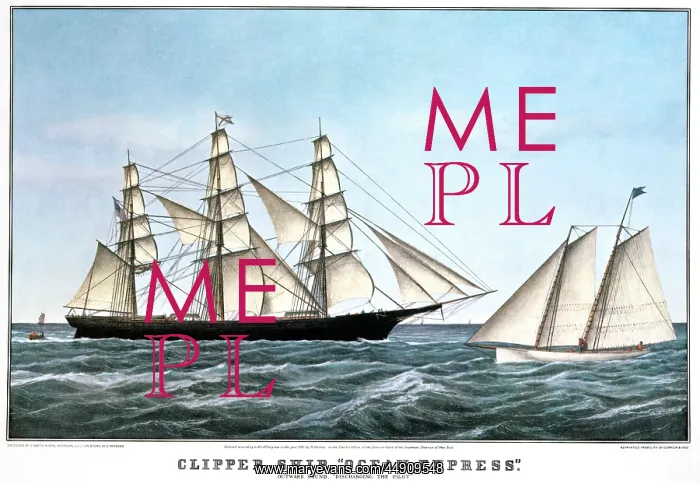 : currier and ives lithograph 1856 clipper ship : currier and ives lithograph 1856 clipper ship