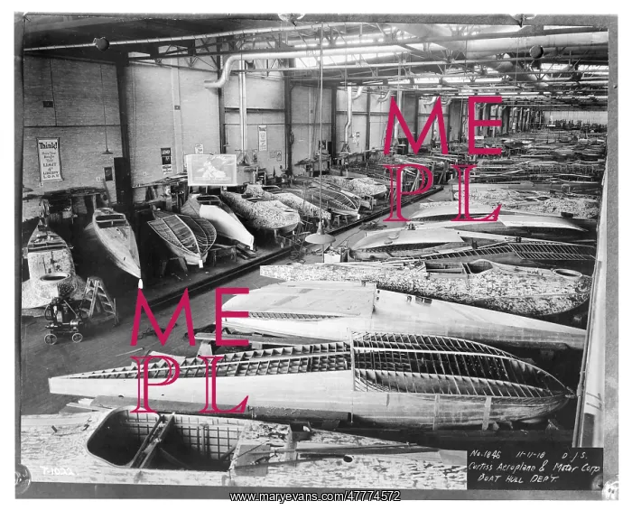 : Curtiss Model 8 - HS series - hulls under construction : Curtiss Model 8 - HS series - hulls under construction
