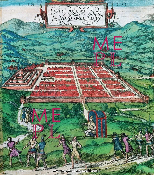 : Cusco (Peru). 1576. Civitates Orbis Terrarum : Cusco (Peru). 1576. Civitates Orbis Terrarum